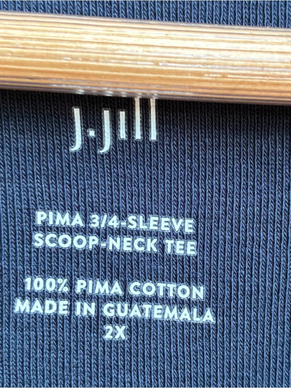 Bundle of 3 J. Jill NWT Pima 3/4 Sleeve Tee Shirts Sz 2X - Picture 4 of 7